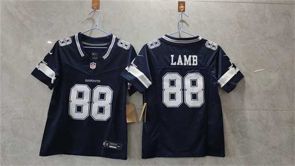 Women%27s Dallas Cowboys #88 CeeDee Lamb Navy 2023 F.U.S.E. Limited Stitched Jersey